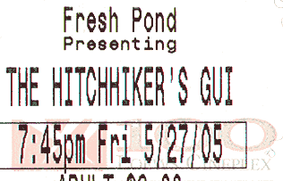 hitchhikersGui: Movie ticket stub says "HITCHHIKERS GUI"