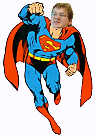 Markserman: Body by Superman, head of Kevin Marks, photo of Kevin by Dan Bricklin. Person to blame: Betsy Devine.