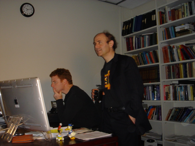 ScottFrank: Scott Firestone and Frank Wilczek in Frank's office
