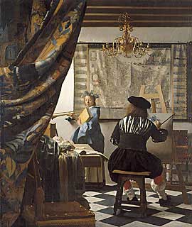 ViennaVermeer: Painting by Vermeer, "De Schilder Kunst"