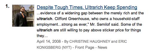 ultrarich NYT story 20080414 on ultrarich